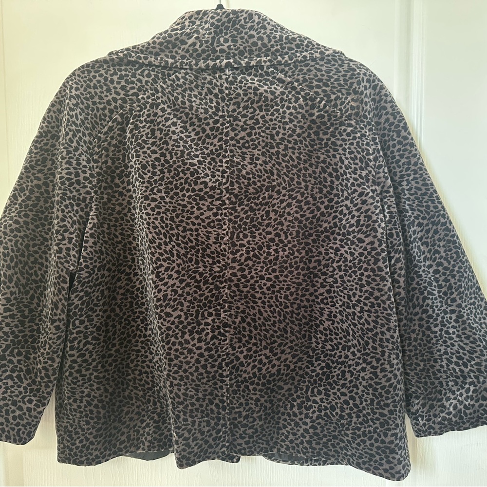 Patrick Christopher EUC Chic Women's Leopard Print Blazer/Jacket Size XL - Picture 4 of 4